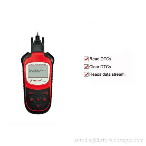 OBDII / EOBD V-Checker V303 Universal Auto Diagnostic Scanner for OBD 2 Cars